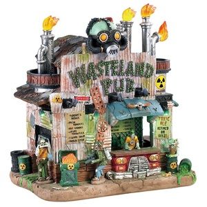 Lemax Spooky Town Wasteland Pub NIB - Halloween